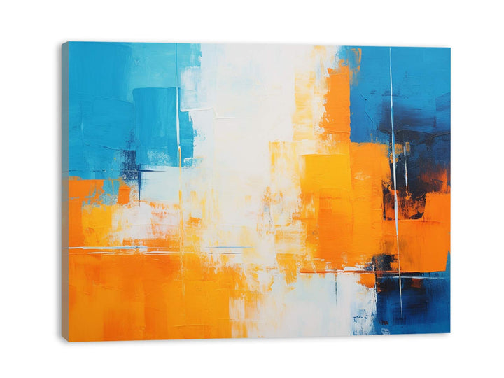 Orange Blue Art Painting