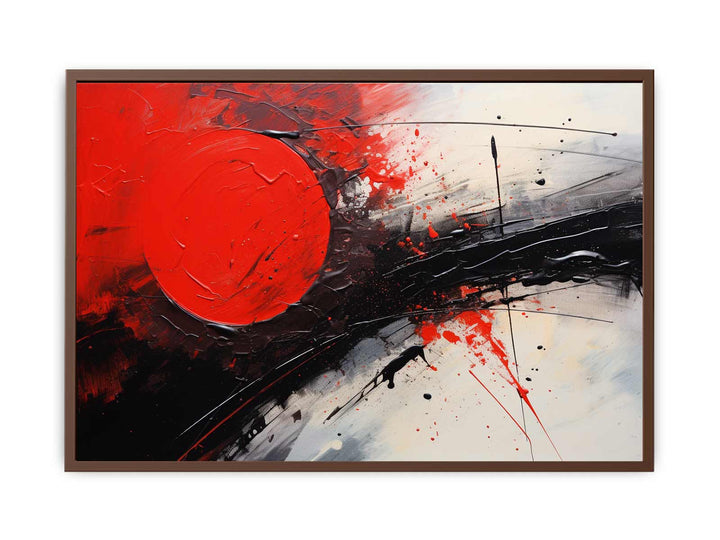 Red Black Abstract Art Painting