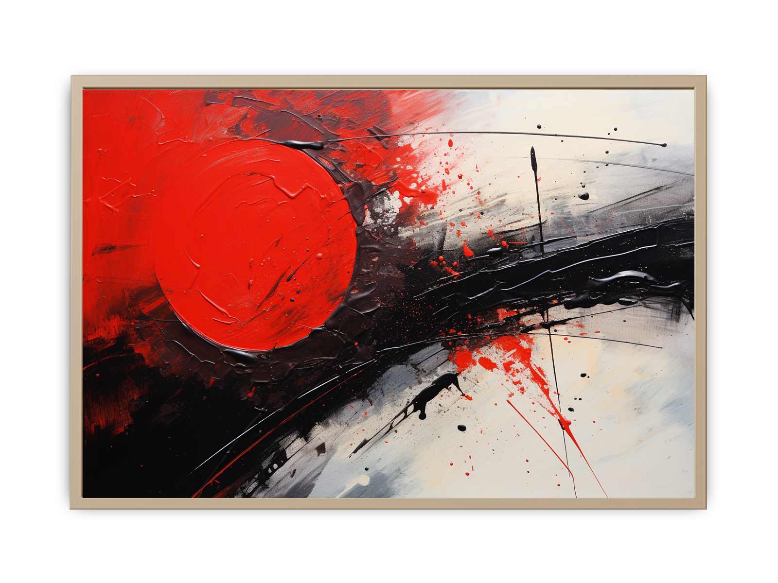 Red Black Abstract