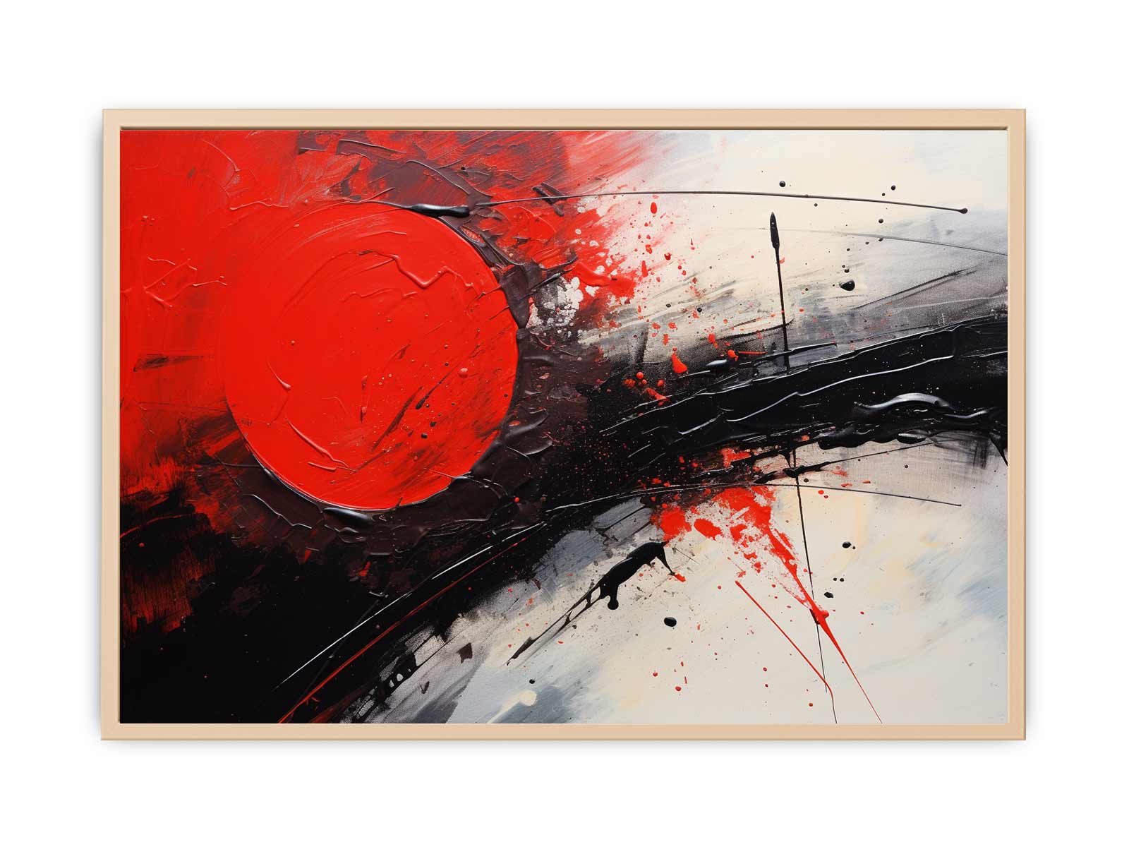 Red Black Abstract