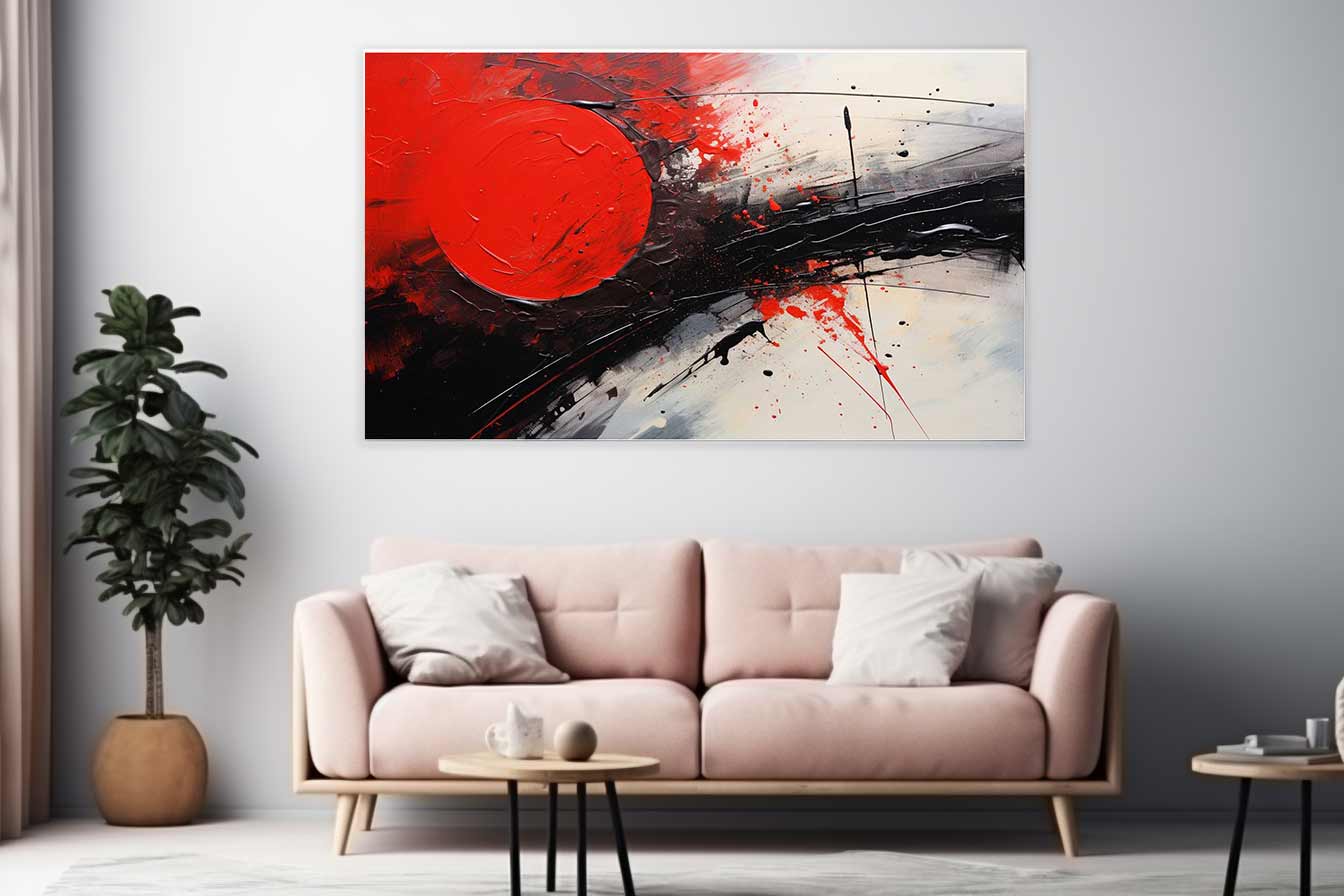 Red Black Abstract