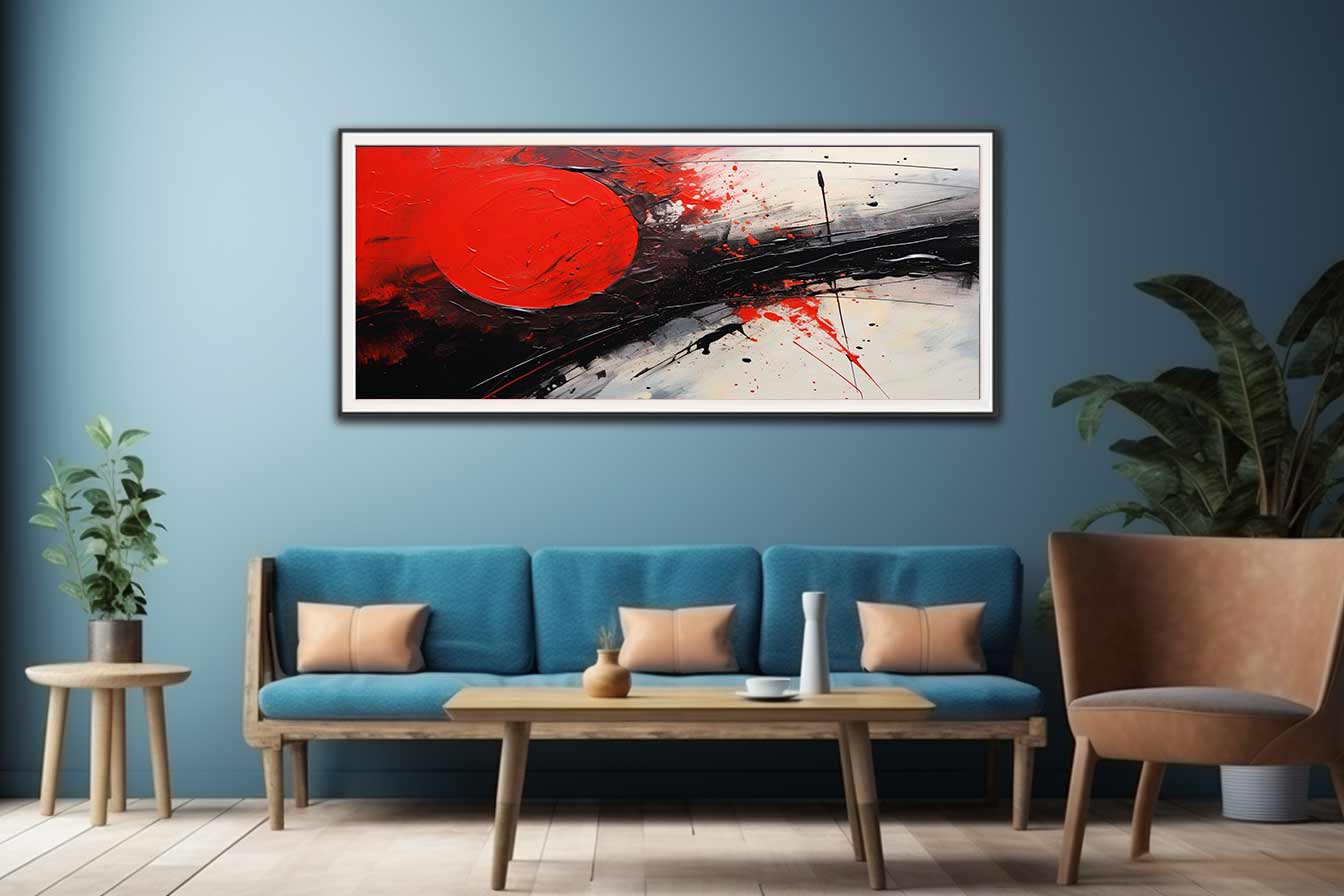 Red Black Abstract