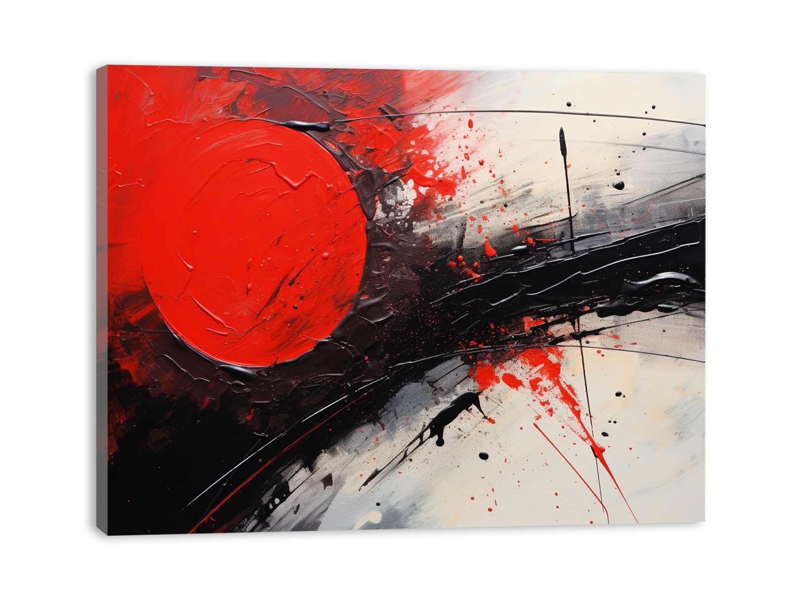 Red Black Abstract