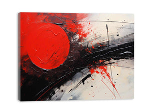 Red Black Abstract