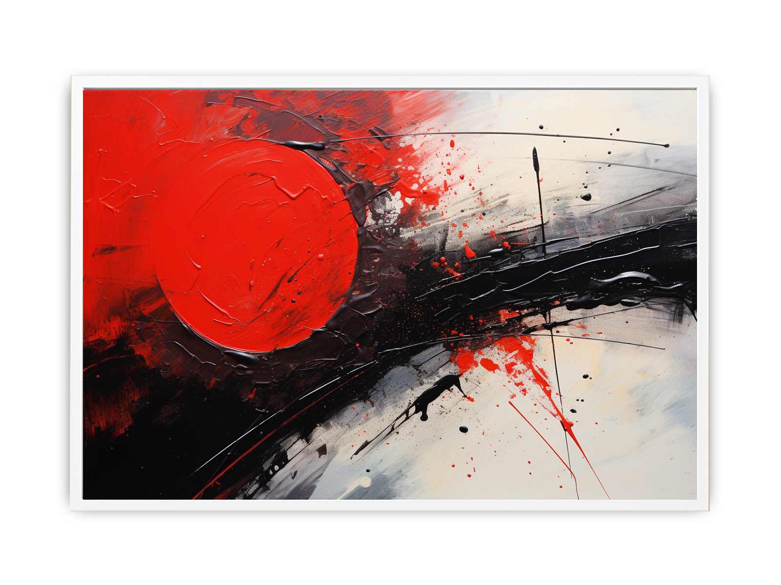 Red Black Abstract