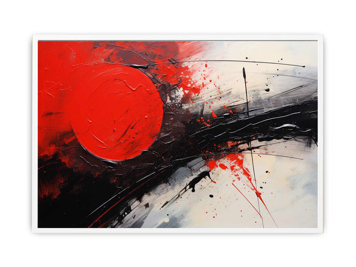 Red Black Abstract Art Painting