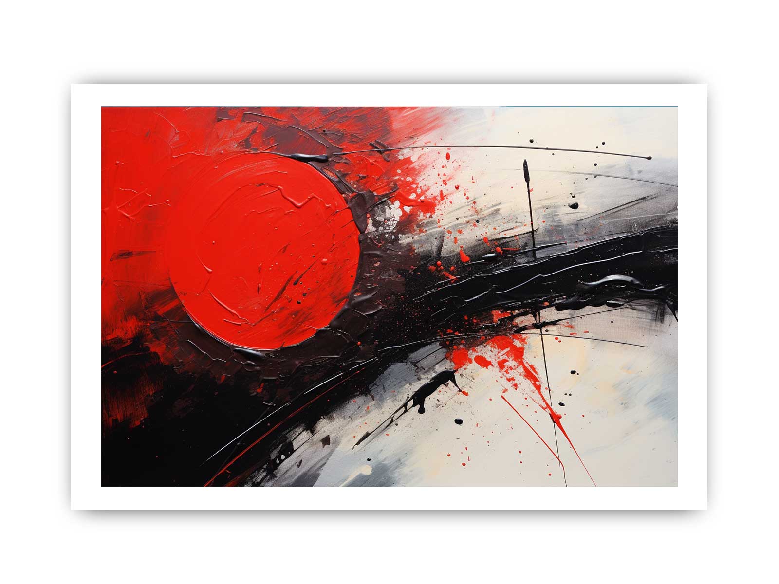 Red Black Abstract