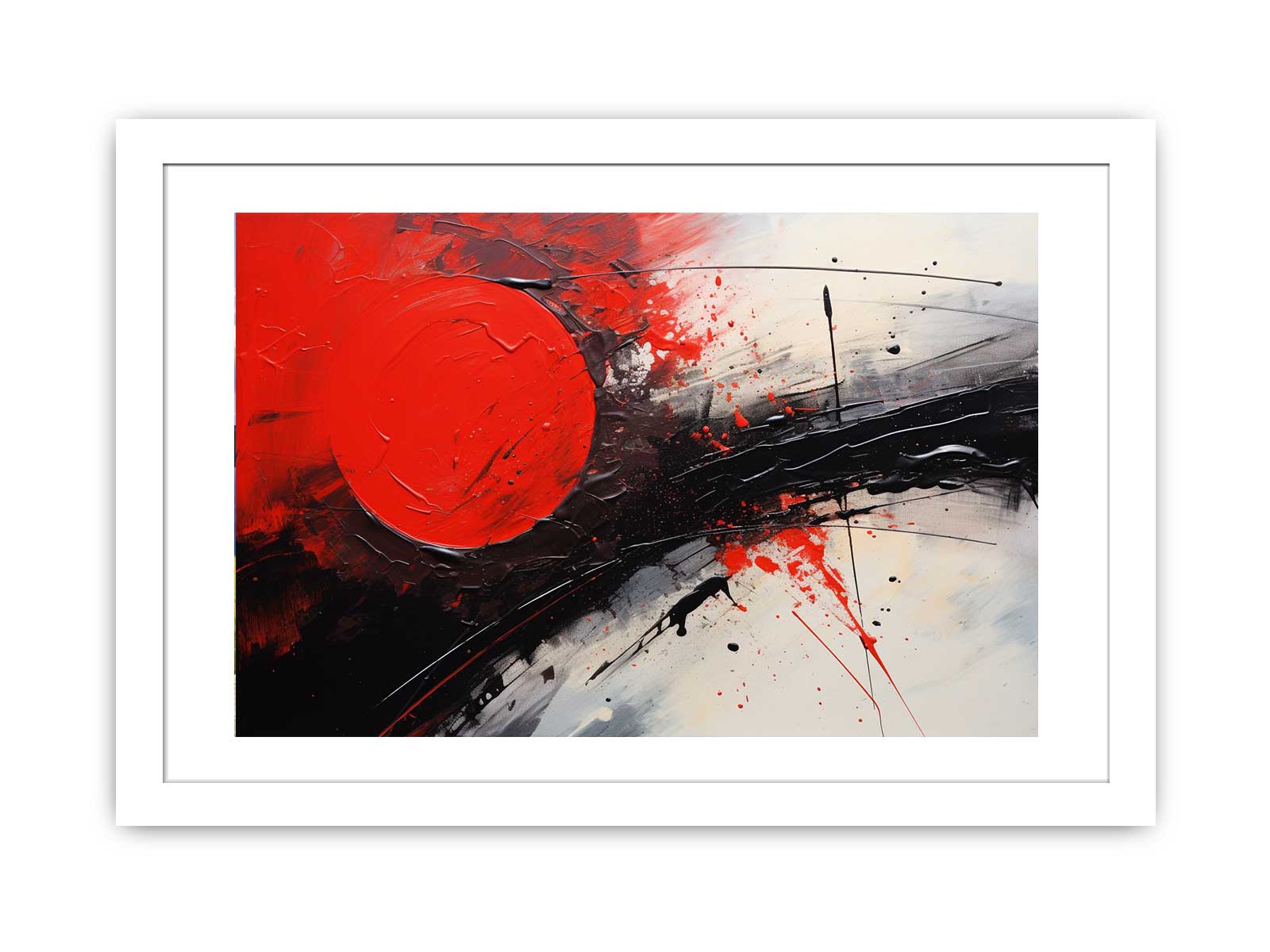 Red Black Abstract