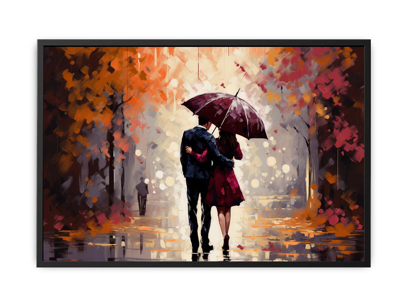 Couple Under Umbrella