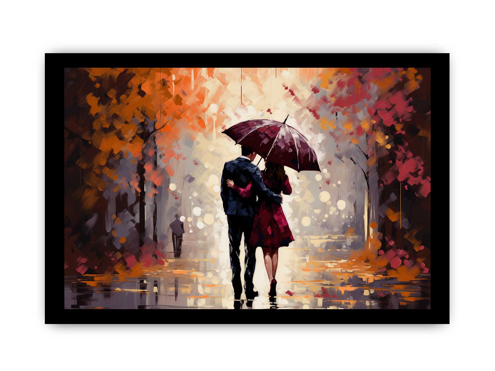 Couple Under Umbrella