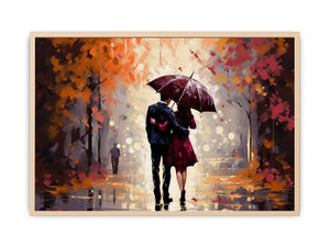Couple Under Umbrella