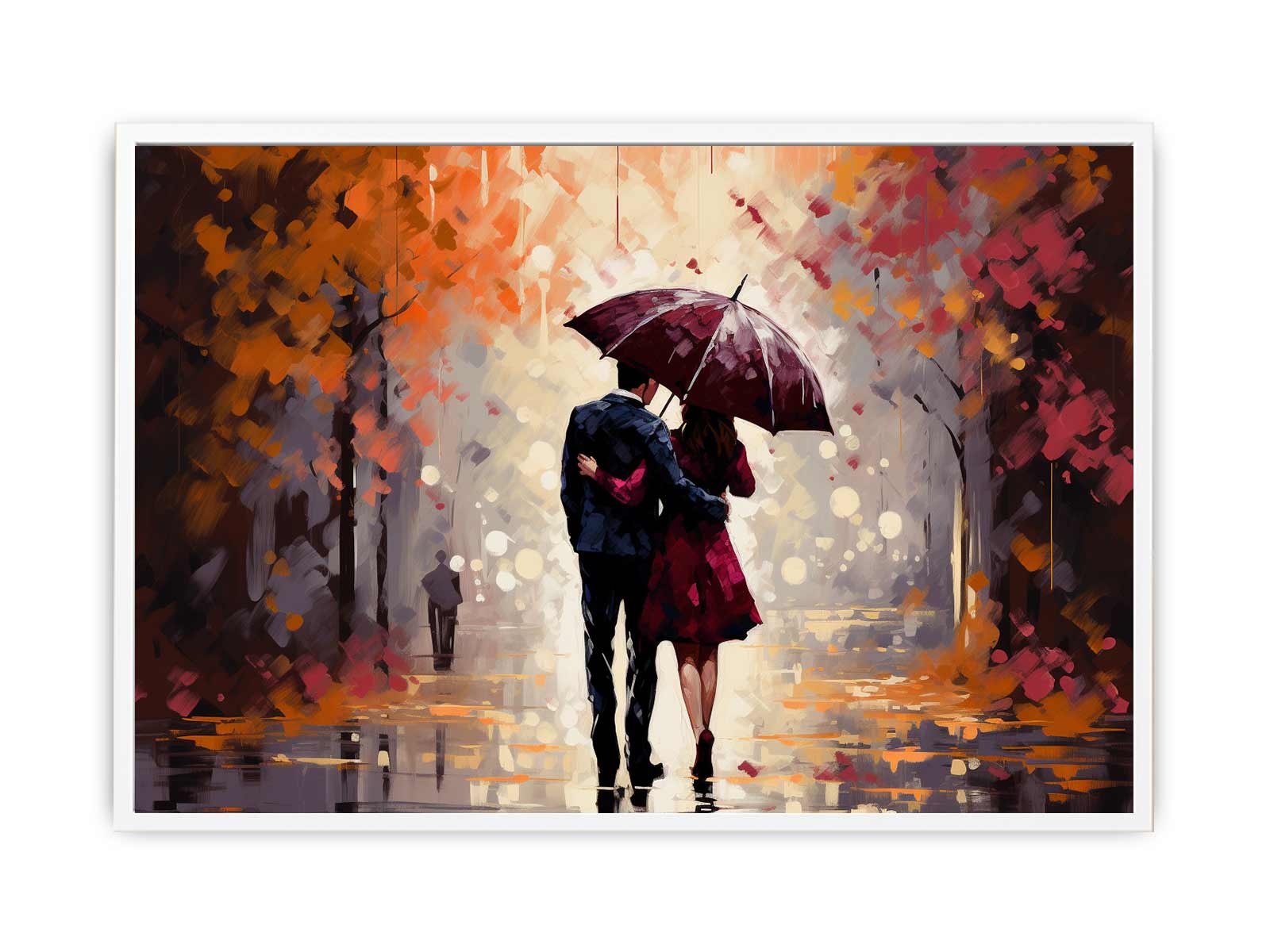 Couple Under Umbrella