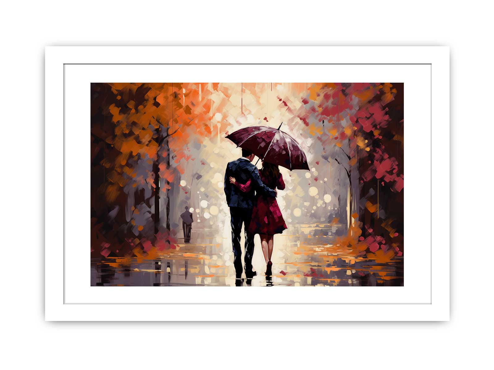 Couple Under Umbrella