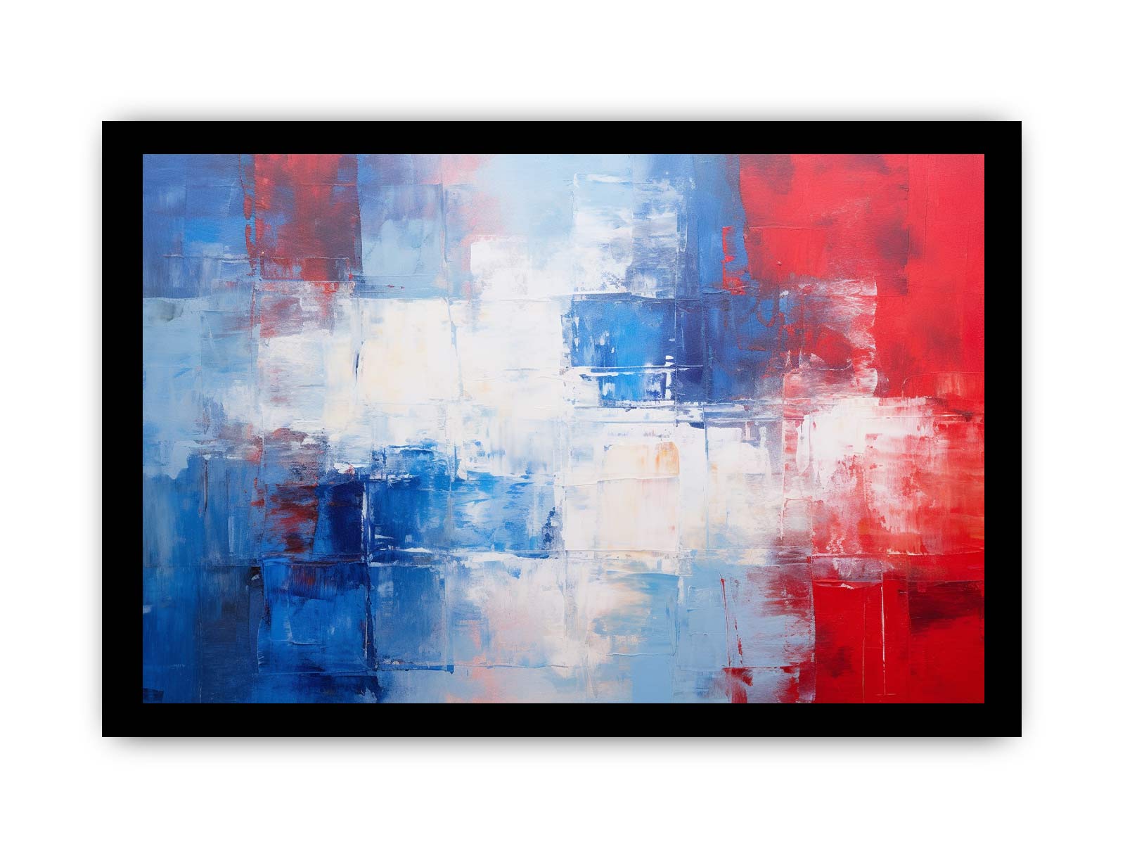 Blue Red  Abstract