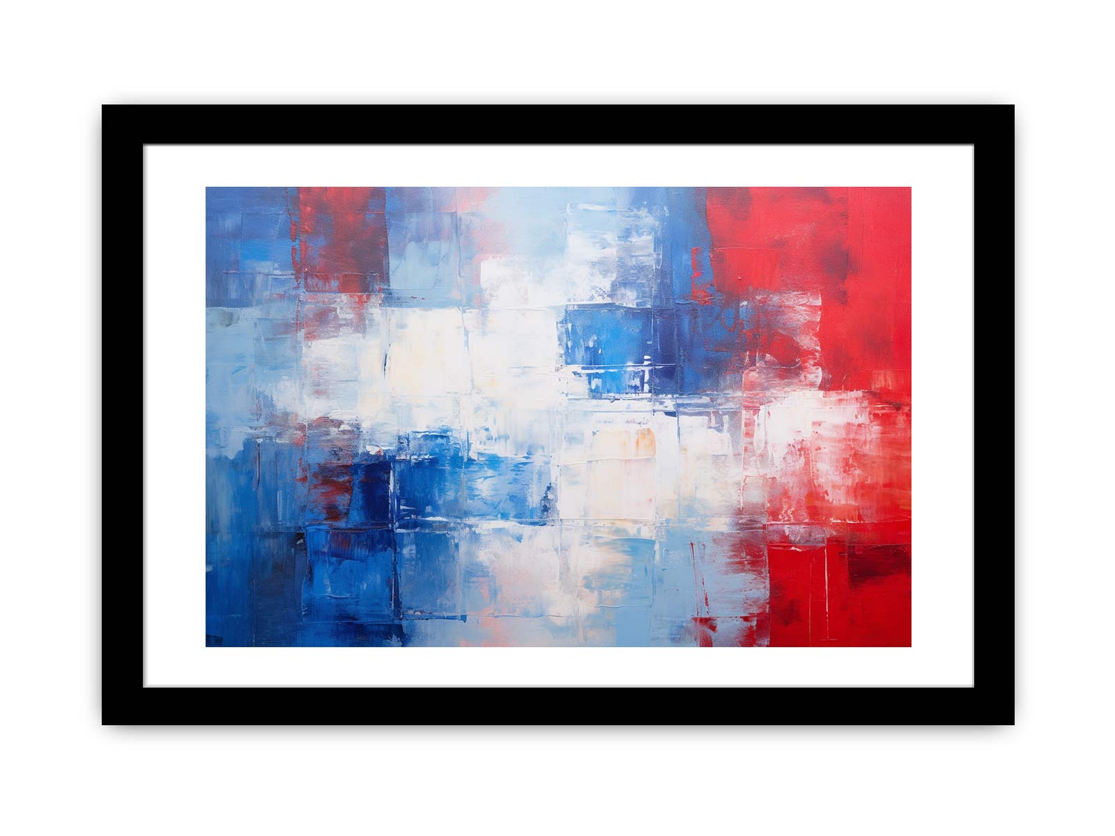Blue Red  Abstract