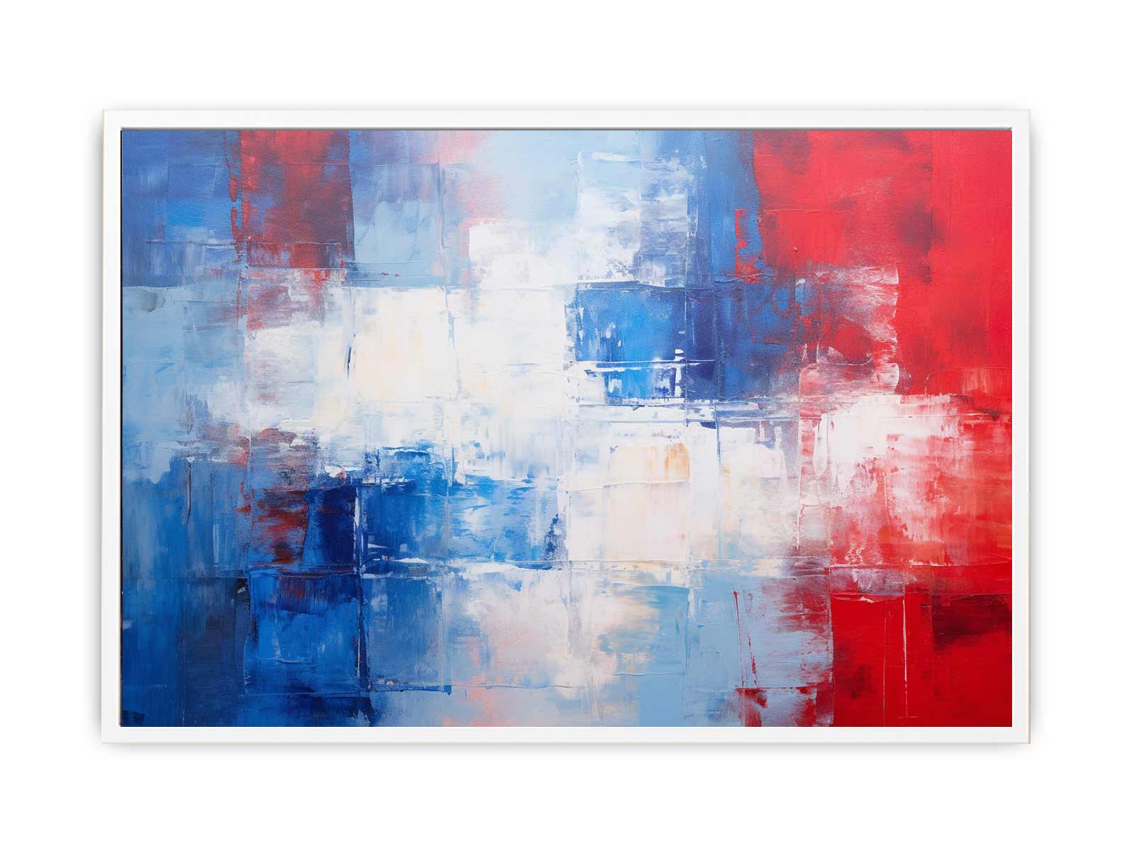 Blue Red  Abstract