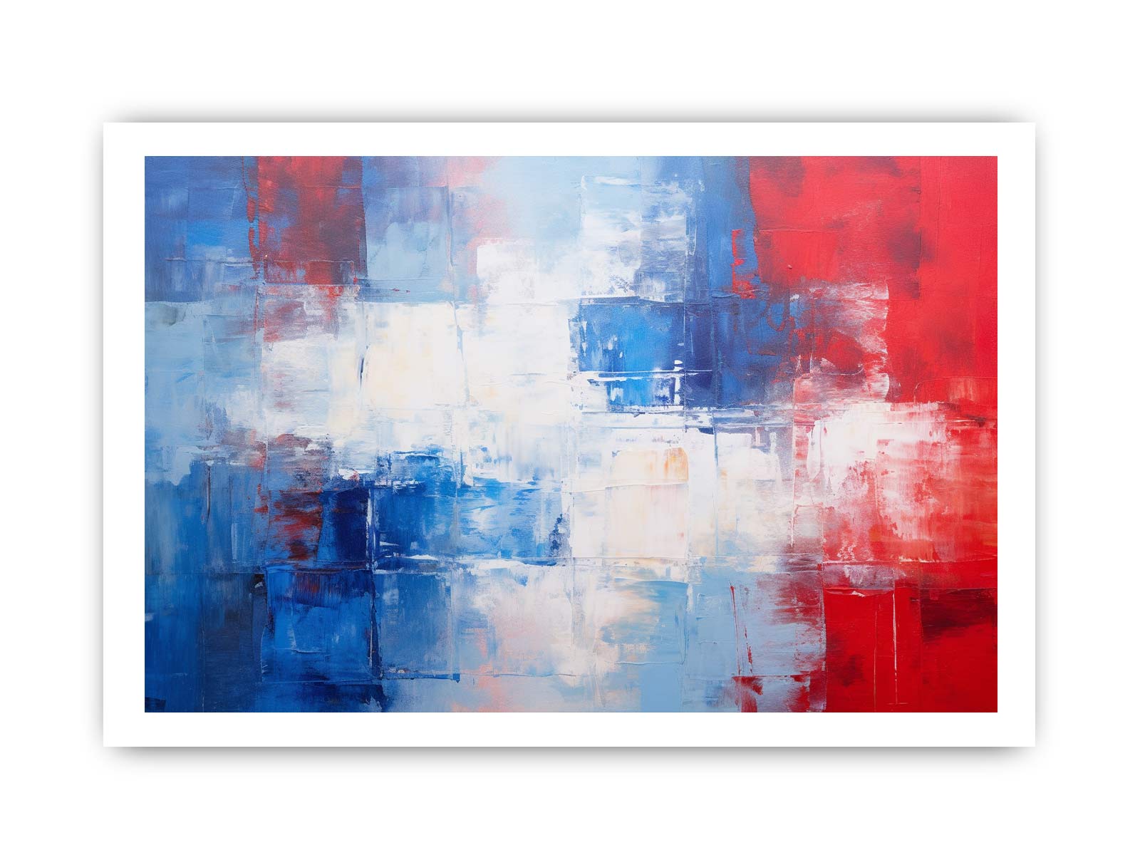 Blue Red  Abstract