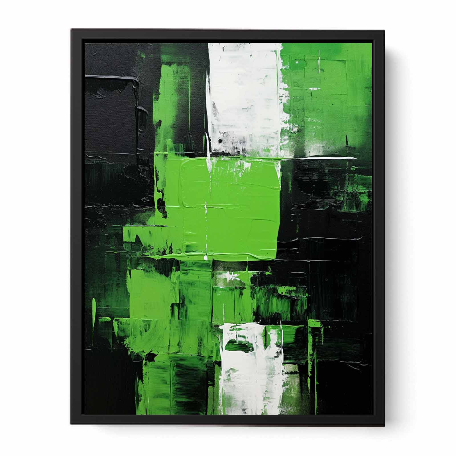 Black Green Abstract