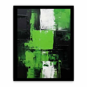 Black Green Abstract