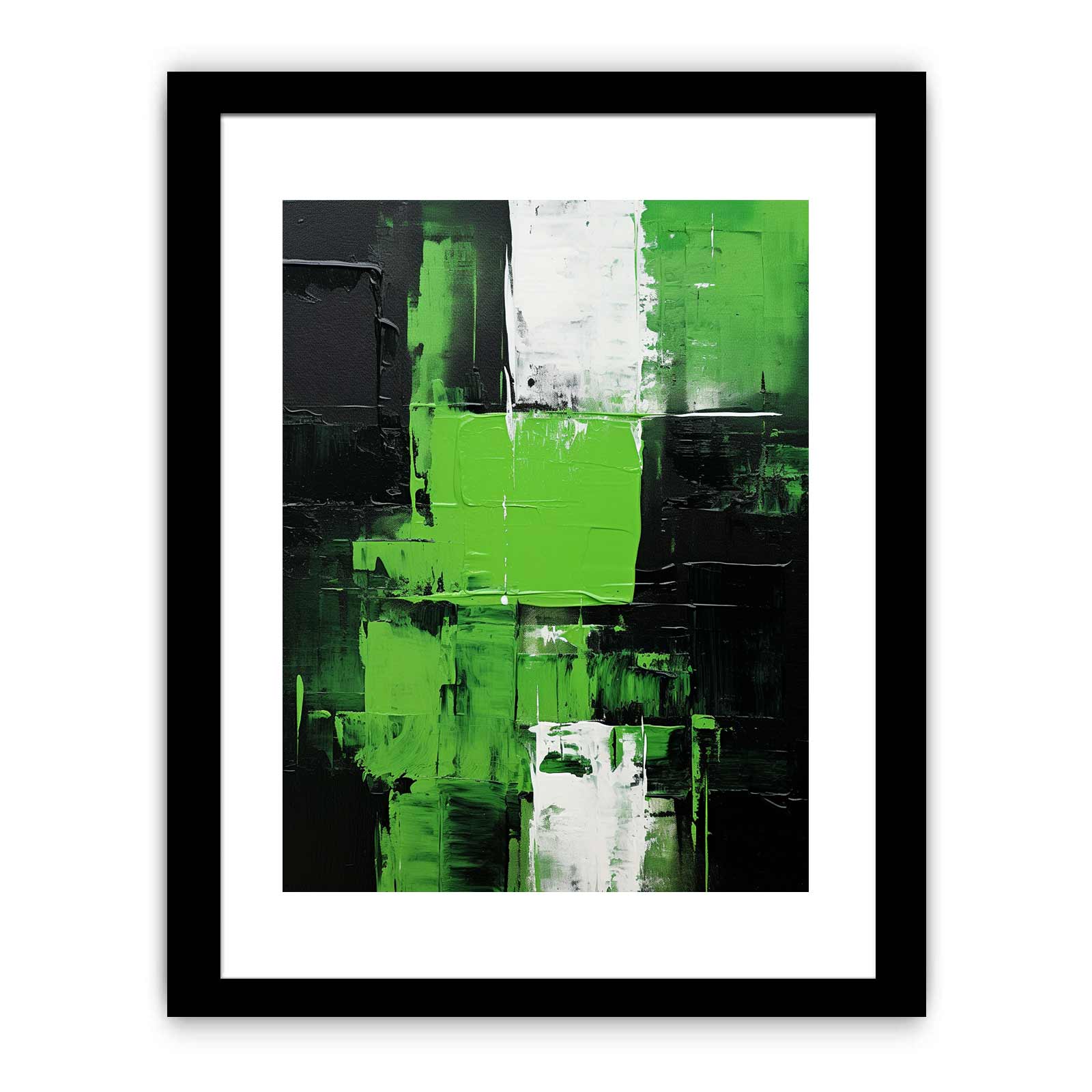 Black Green Abstract