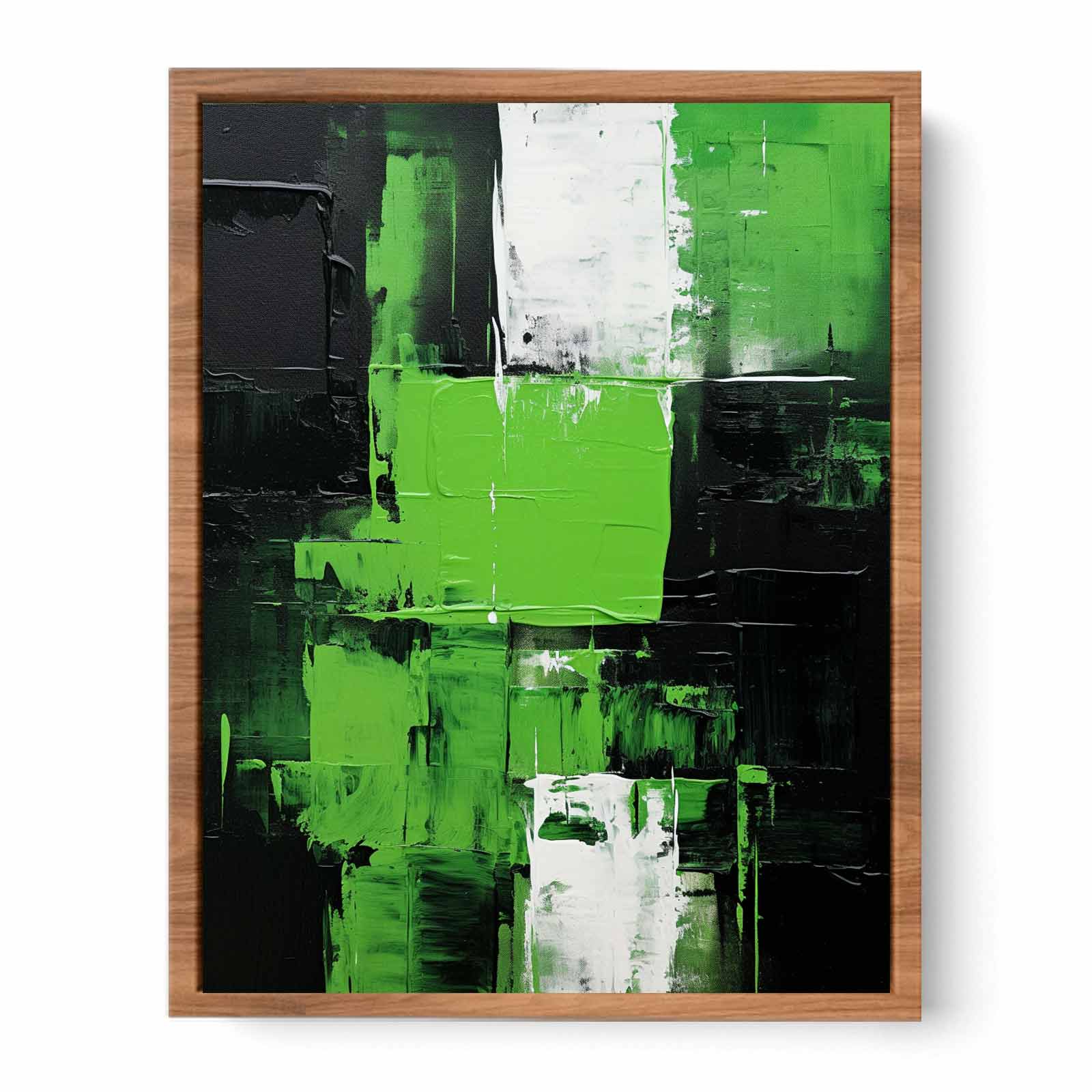 Black Green Abstract