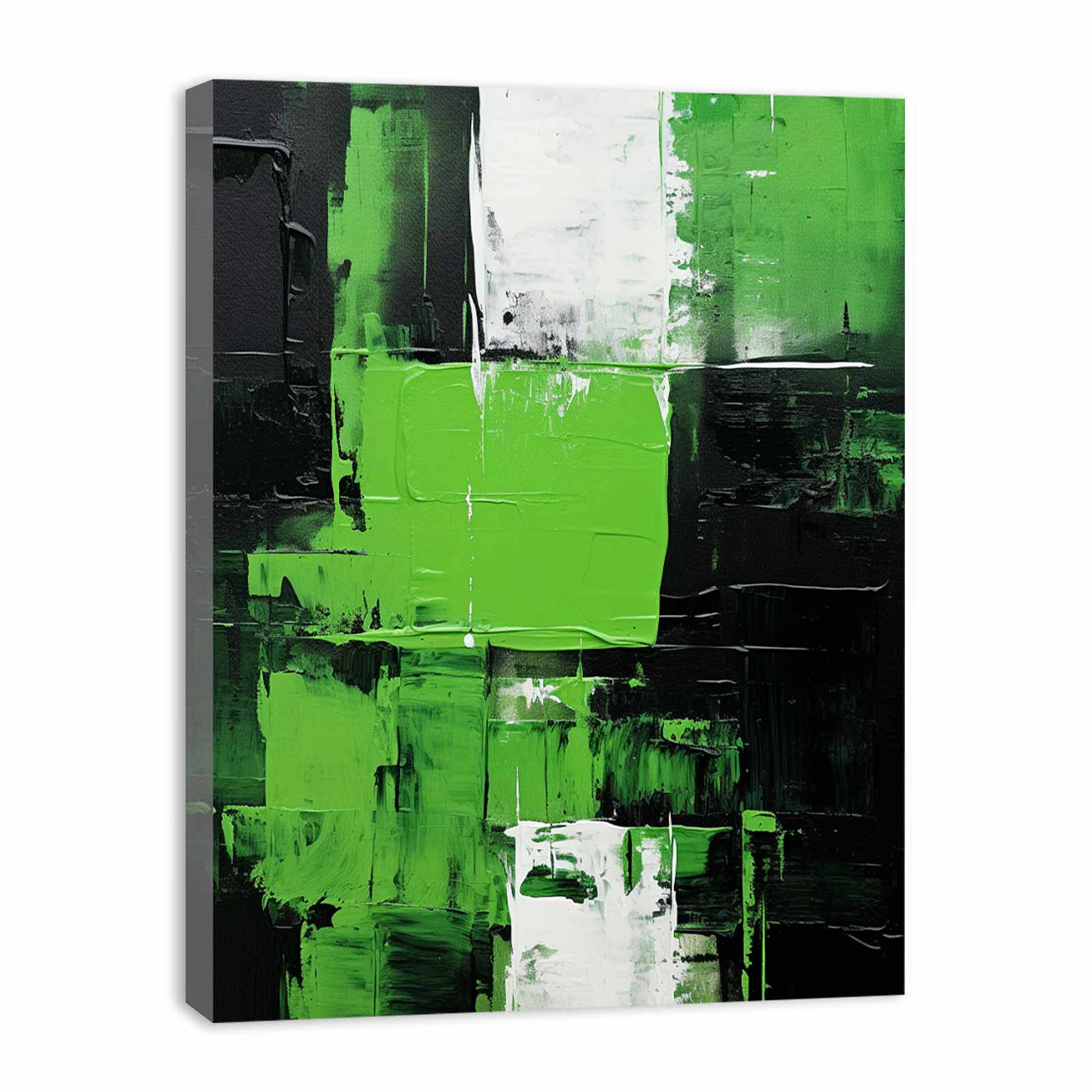 Black Green Abstract