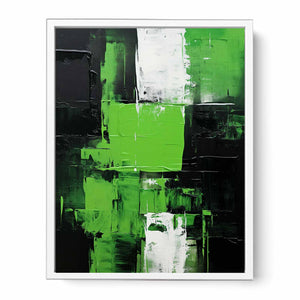 Black Green Abstract