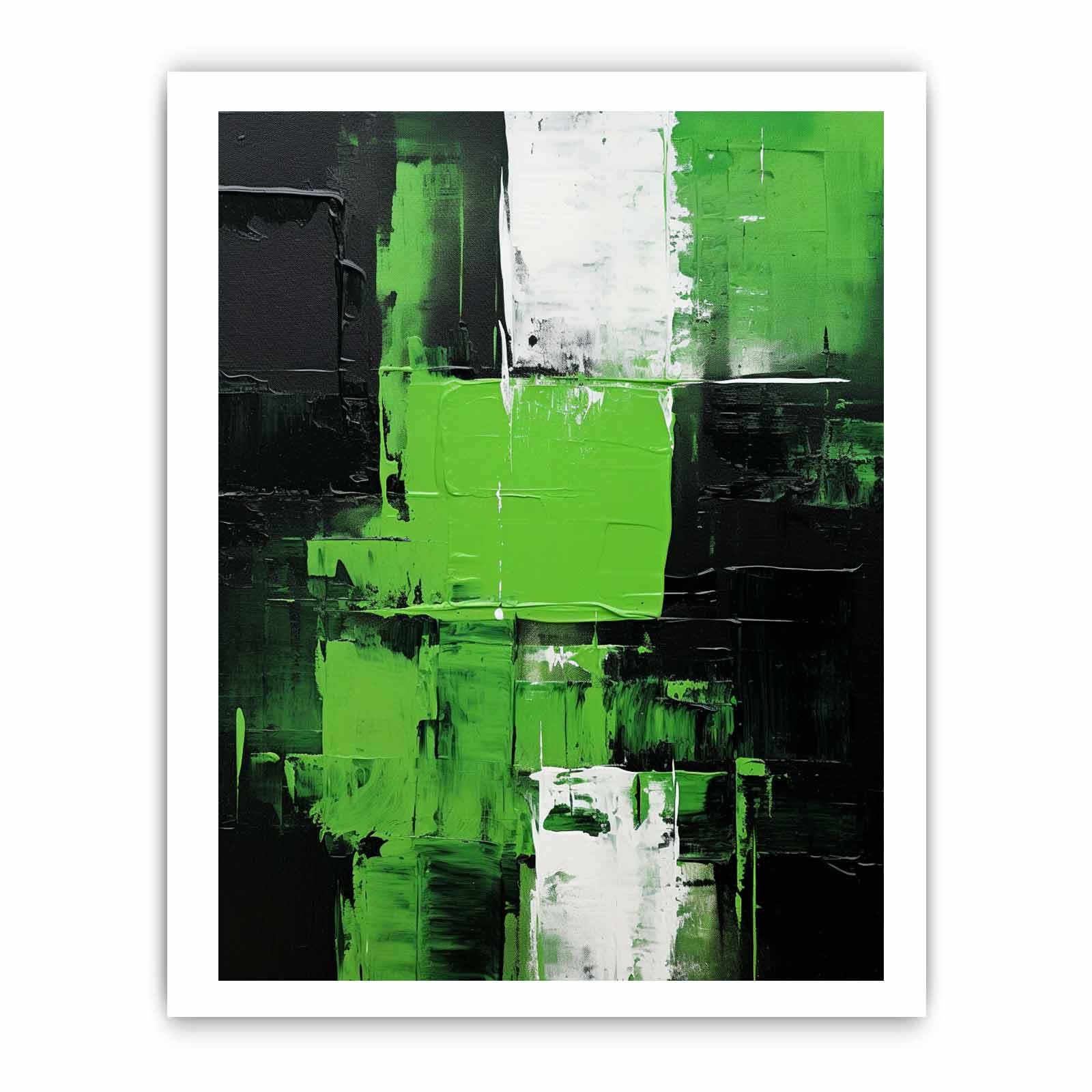 Black Green Abstract