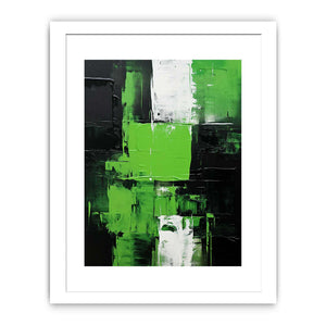 Black Green Abstract