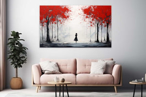 Red Tree Abstract