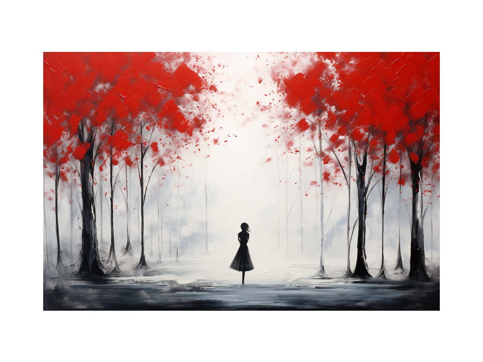 Red Tree Abstract