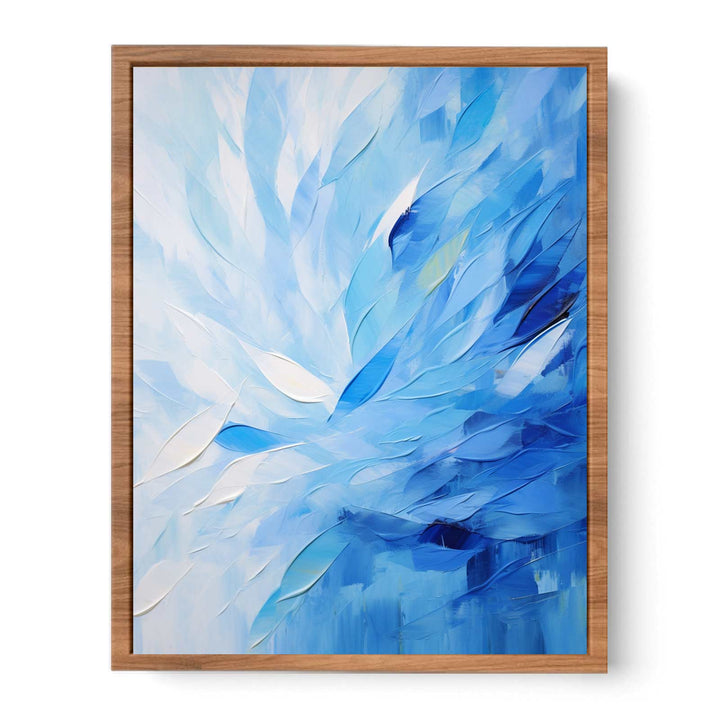 Abstract Blue Knife Art Painting