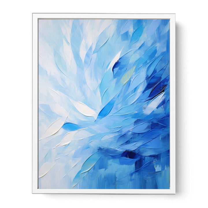 Abstract Blue Knife Art Painting