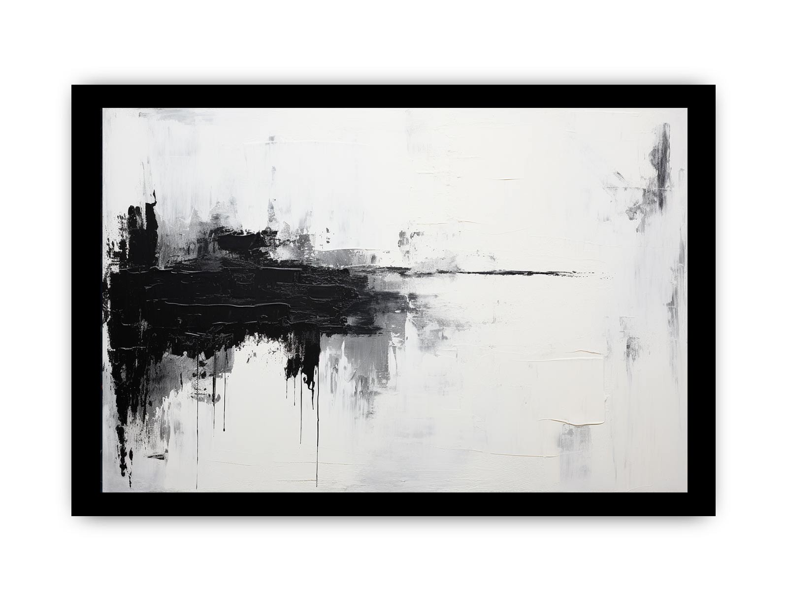 White Black Abstract