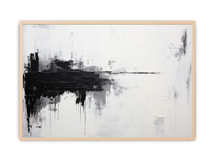 White Black Painting   Poster