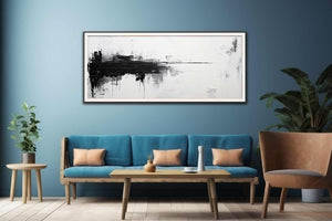 White Black Abstract