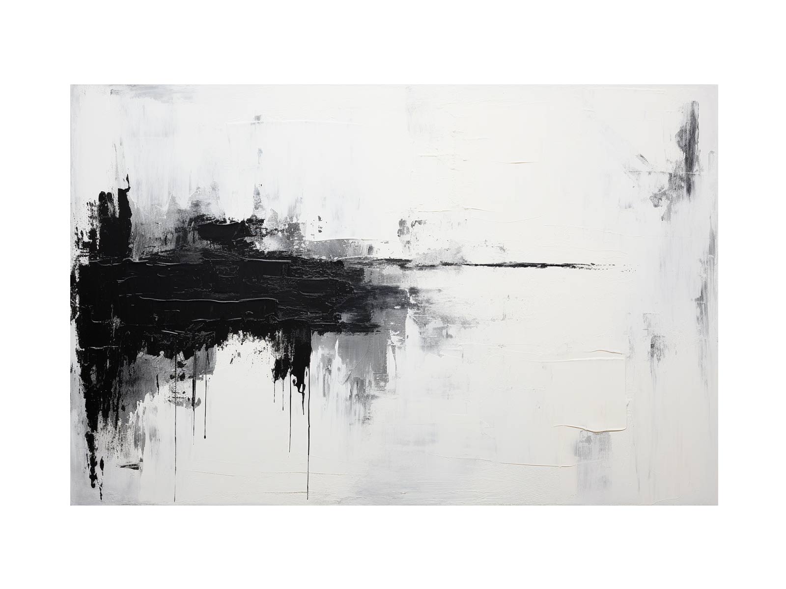 White Black Abstract