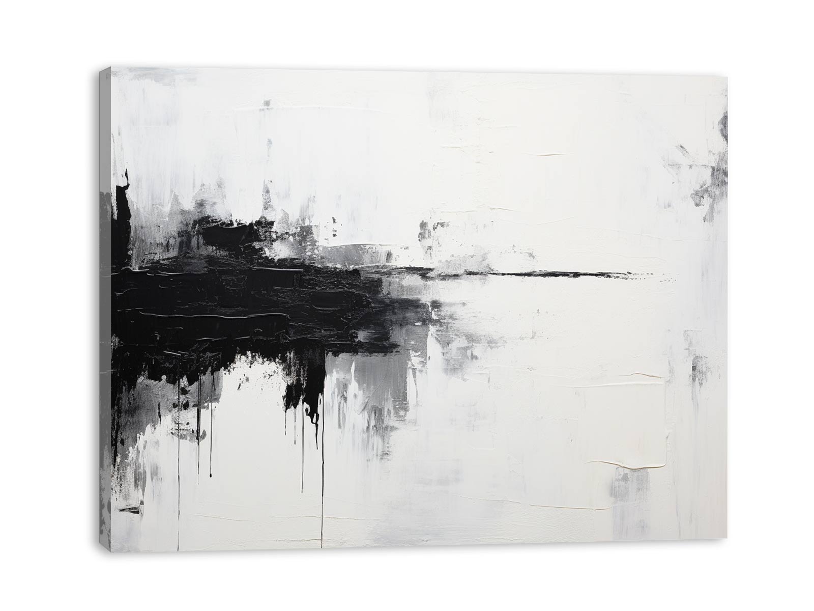 White Black Abstract