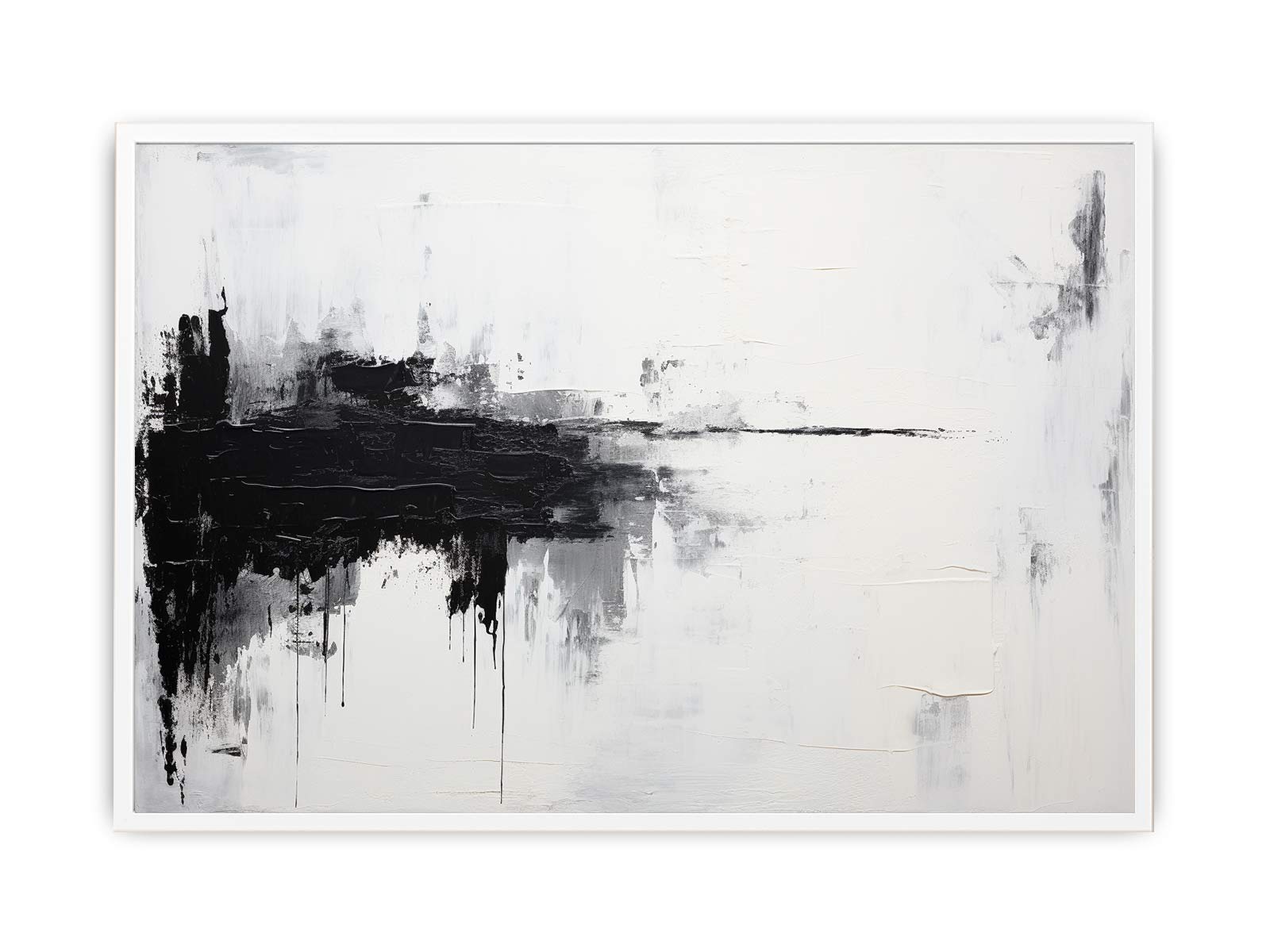 White Black Abstract