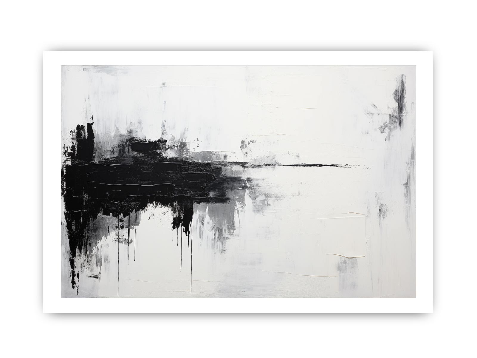 White Black Abstract