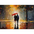 Couple Under Umbrella  Art