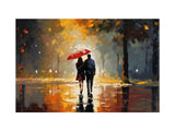 Couple Under Umbrella  Art artwork preview