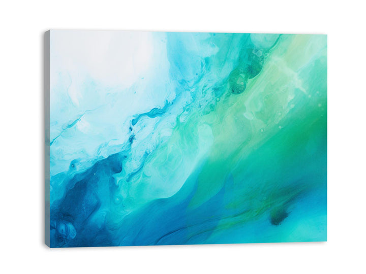 Abstract Knife Art Green Painting