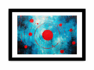 Red Black  Abstract  Circles