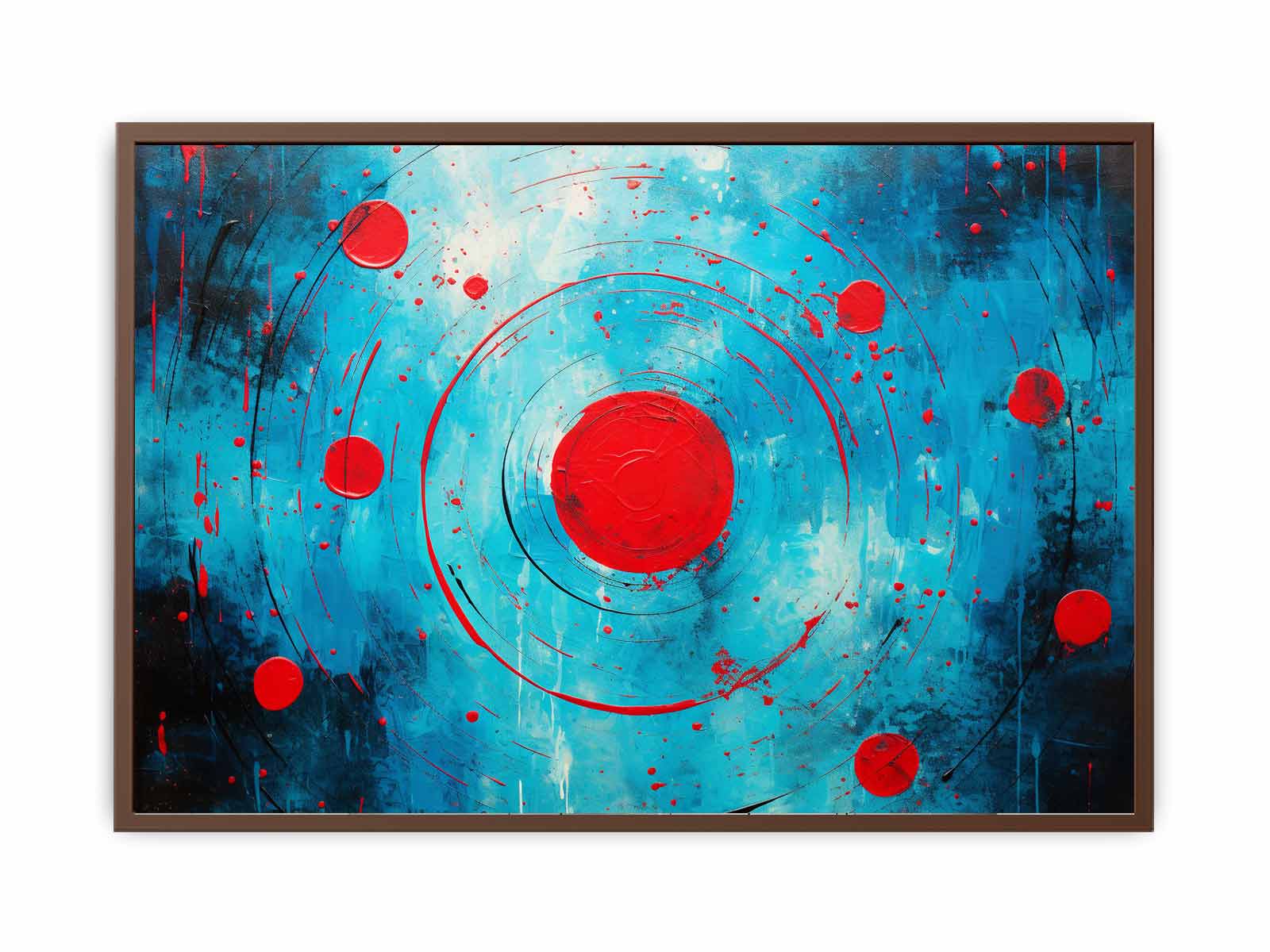 Red Black  Abstract  Circles