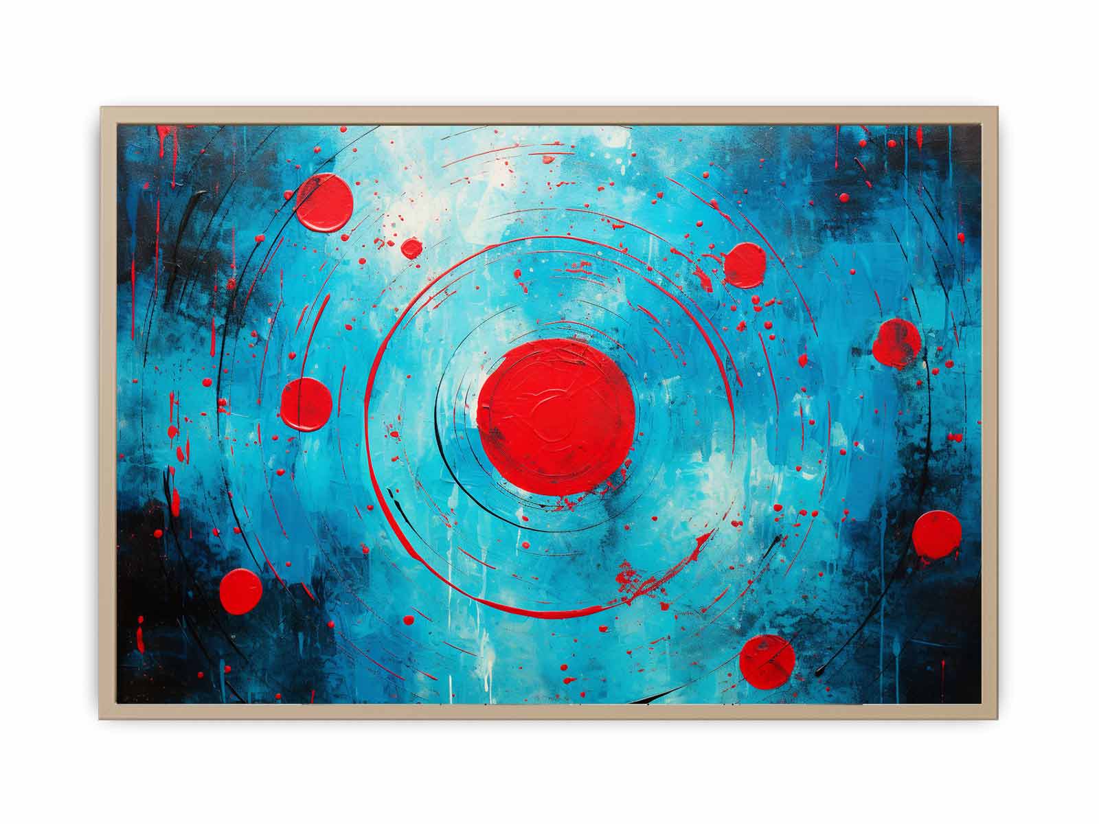 Red Black  Abstract  Circles