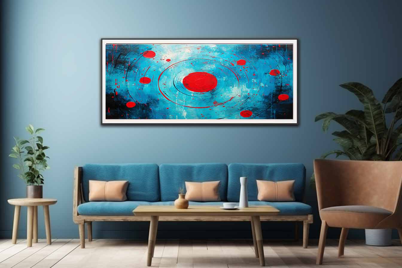 Red Black  Abstract  Circles