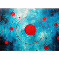 Red Black  Abstract  Circles
