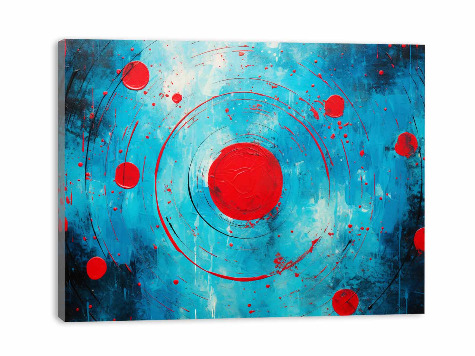 Red Black  Abstract  Circles