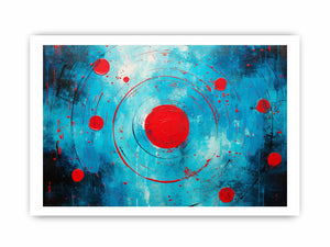 Red Black  Abstract  Circles